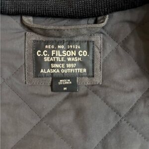 Filson Quilted Military Jacket - Black